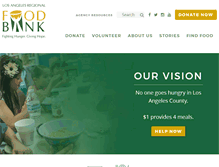 Tablet Screenshot of lafoodbank.org